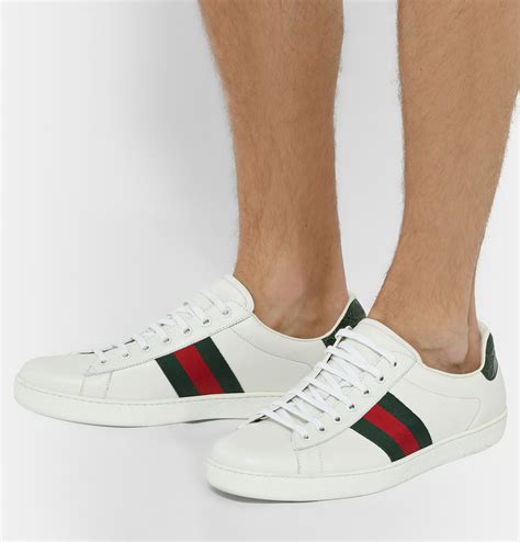 gucci leather skate sneakers|gucci leather sneakers for men.